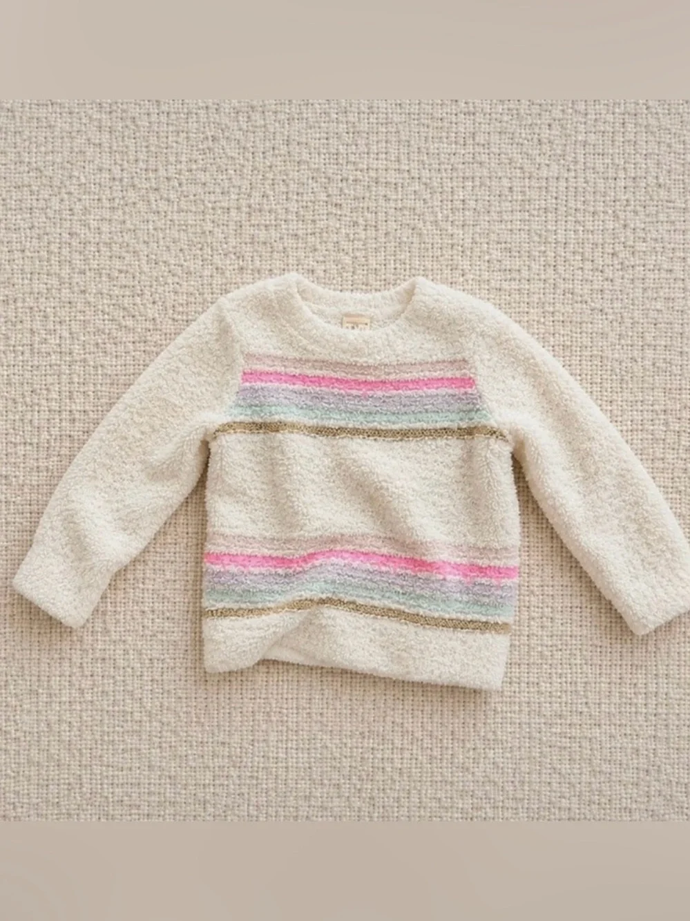 18M OshKosh B'gosh fuzzy striped sweater